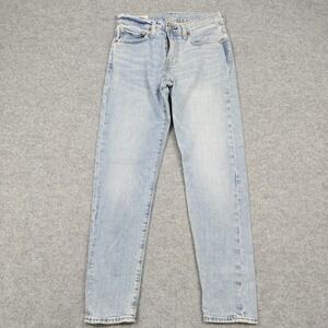 Levi's 512 Slim Taper Jeans Womens W28 L30 Mid Rise Light Wash Stretch Denim